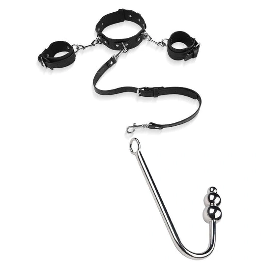 Beaded Anal Collar and Hook 5334 Cuffs Elegant with 1120